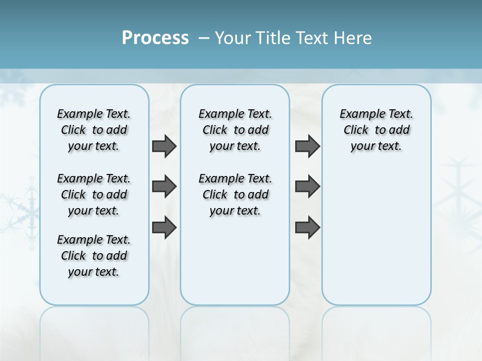 Kitten Pampered Snowflakes PowerPoint Template