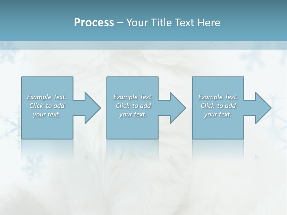 Kitten Pampered Snowflakes PowerPoint Template