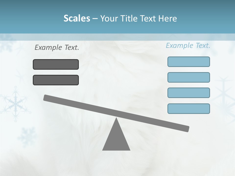 Kitten Pampered Snowflakes PowerPoint Template