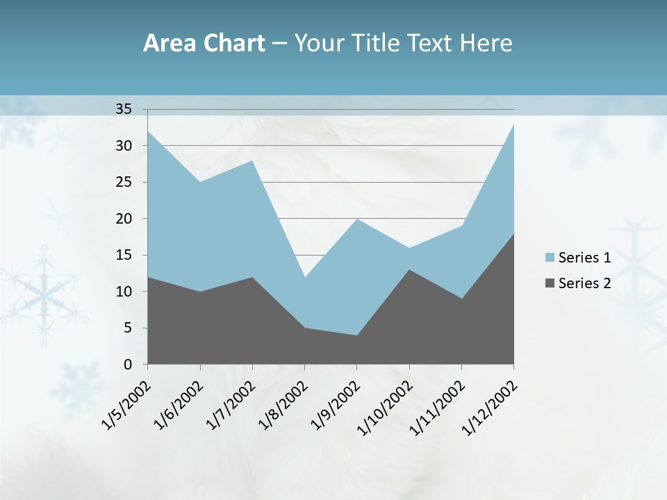 Kitten Pampered Snowflakes PowerPoint Template