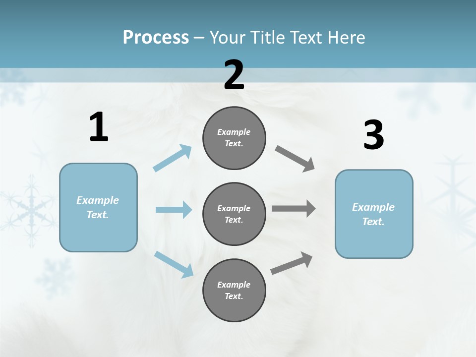 Kitten Pampered Snowflakes PowerPoint Template