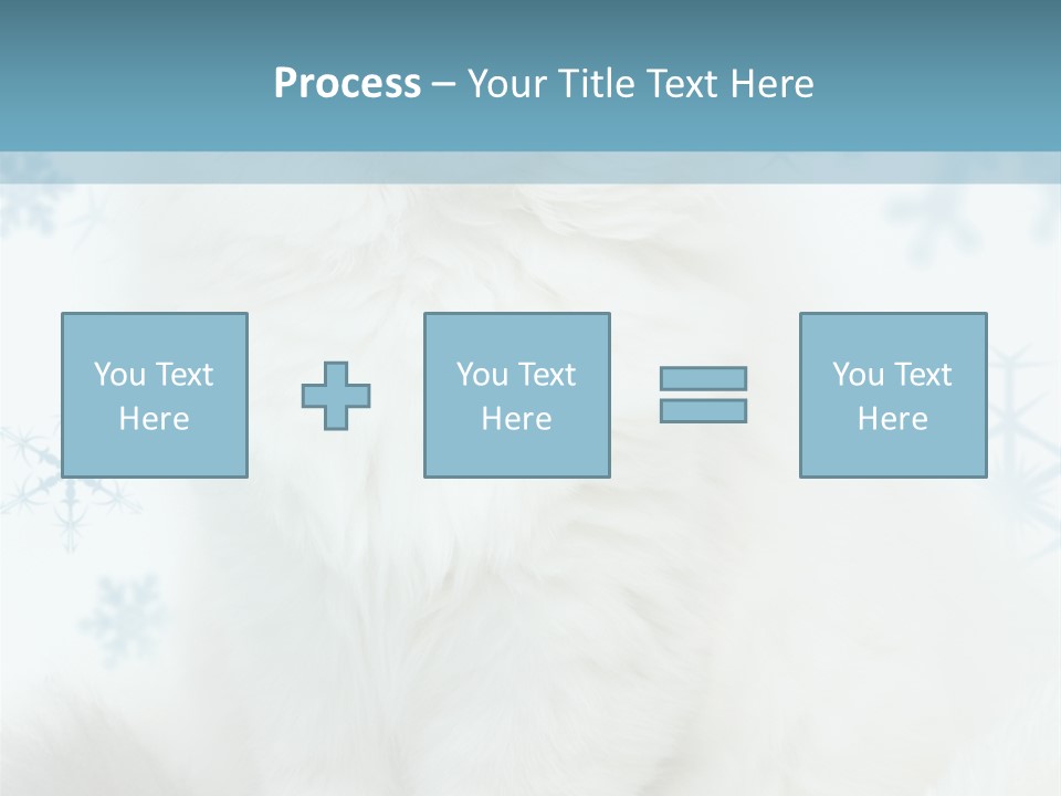Kitten Pampered Snowflakes PowerPoint Template