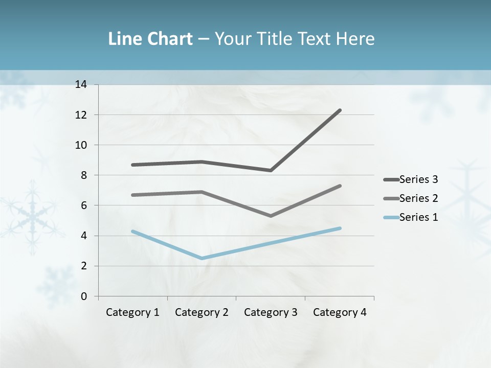 Kitten Pampered Snowflakes PowerPoint Template