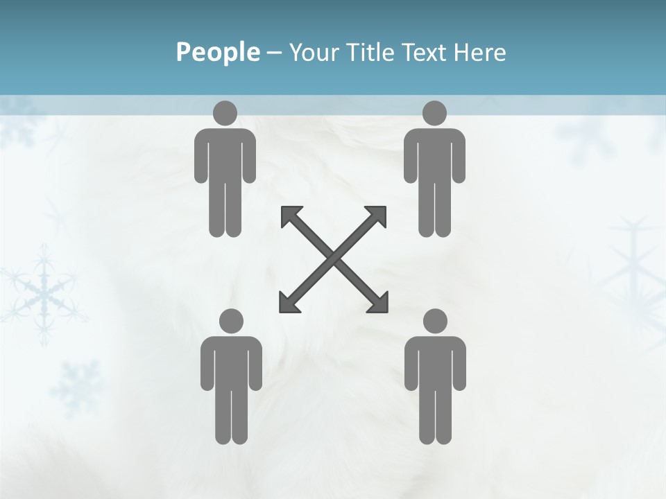 Kitten Pampered Snowflakes PowerPoint Template