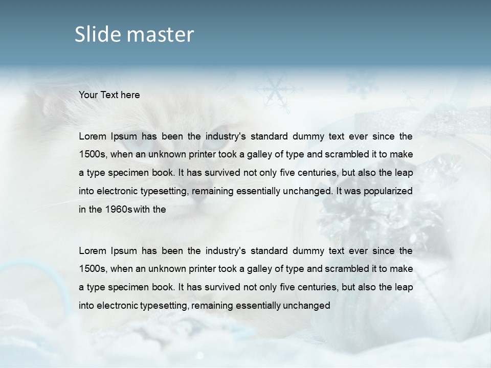 Winter Colour Presents PowerPoint Template