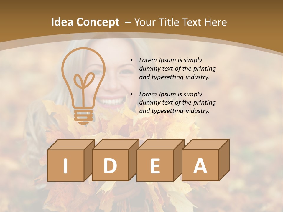 White Yellow Orange PowerPoint Template