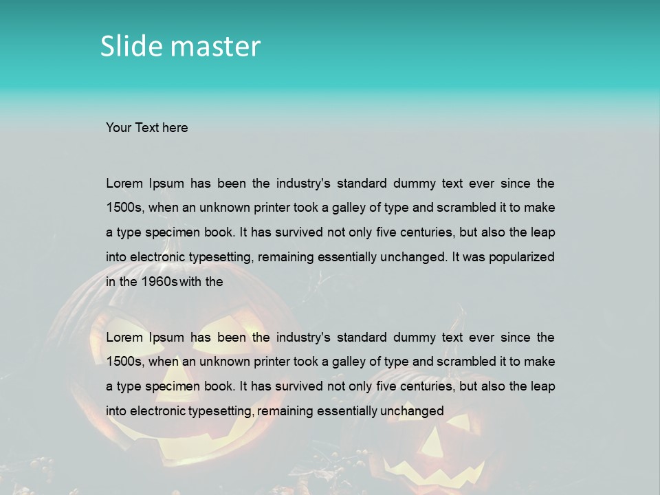 Haunting Funny Fierce PowerPoint Template