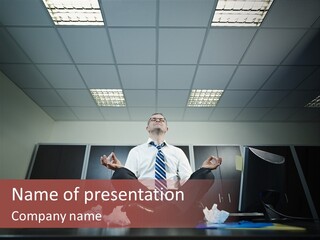 Night Sitting People PowerPoint Template