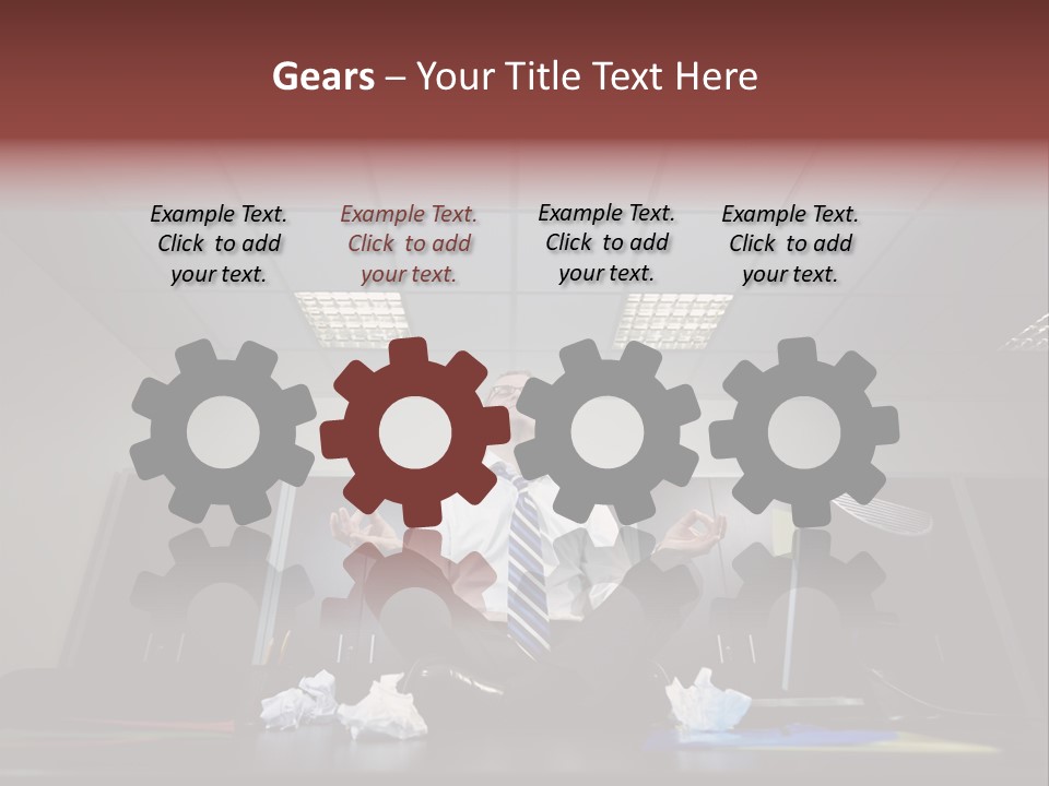 Night Sitting People PowerPoint Template