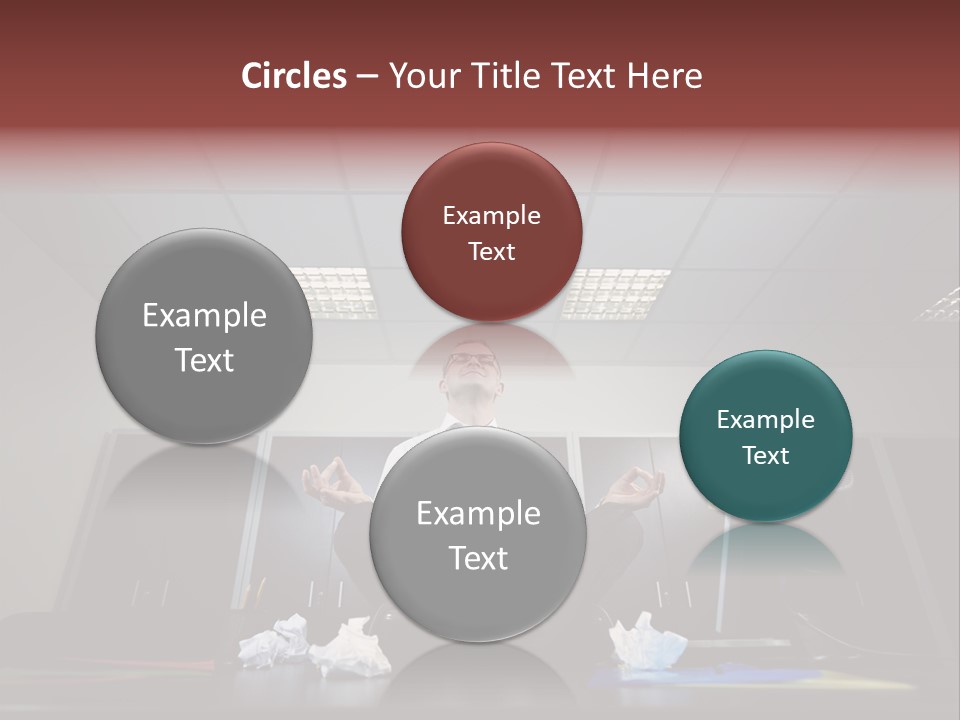 Night Sitting People PowerPoint Template
