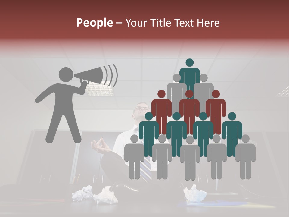 Night Sitting People PowerPoint Template