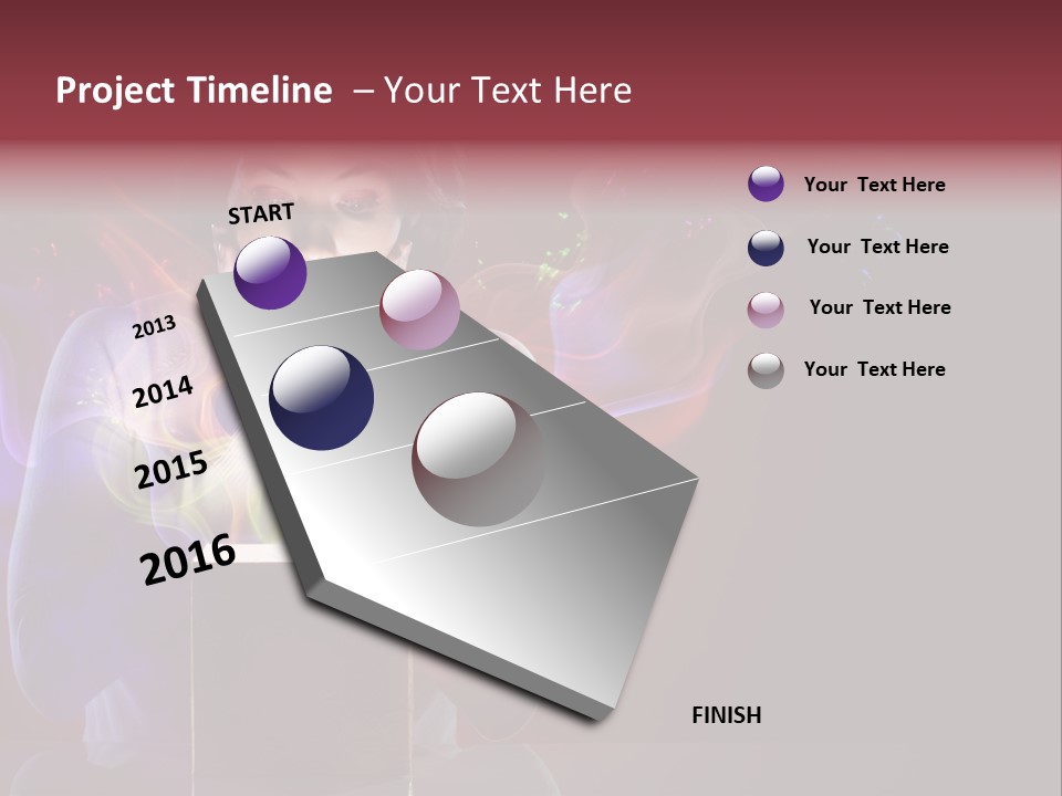Happiness Hand New PowerPoint Template