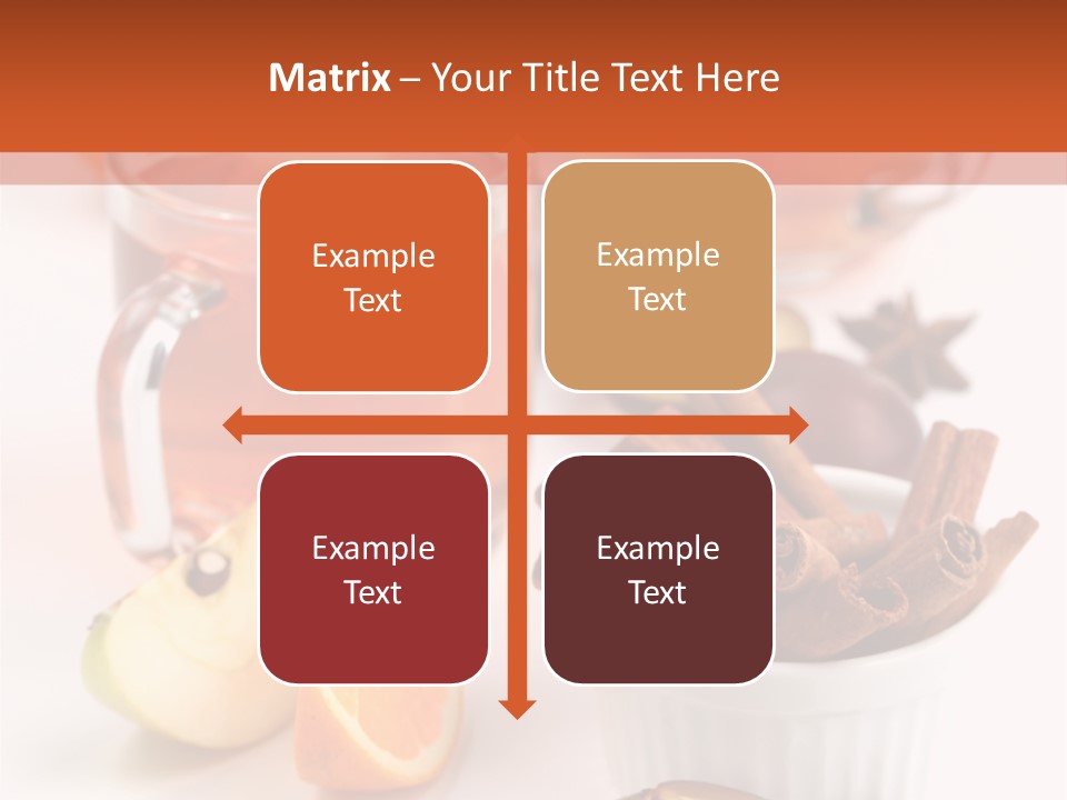 Plum Orange Tea PowerPoint Template