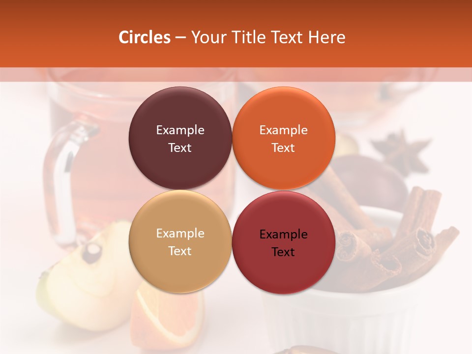 Plum Orange Tea PowerPoint Template