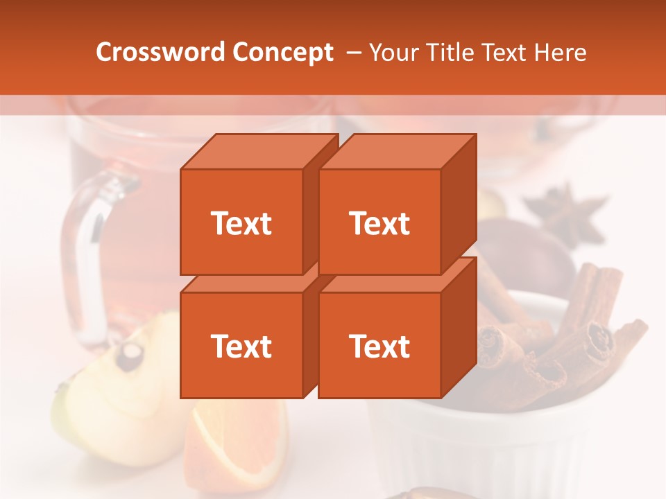 Plum Orange Tea PowerPoint Template