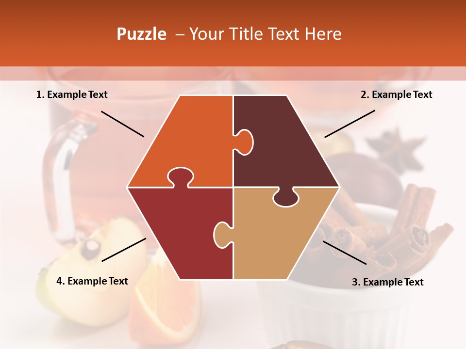 Plum Orange Tea PowerPoint Template