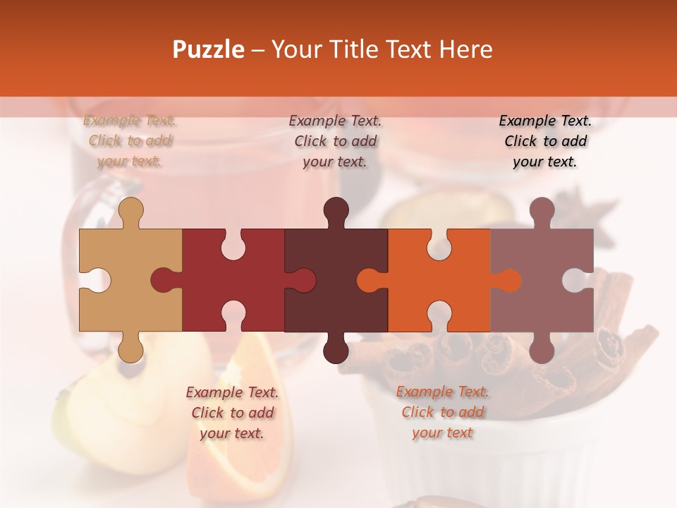 Plum Orange Tea PowerPoint Template