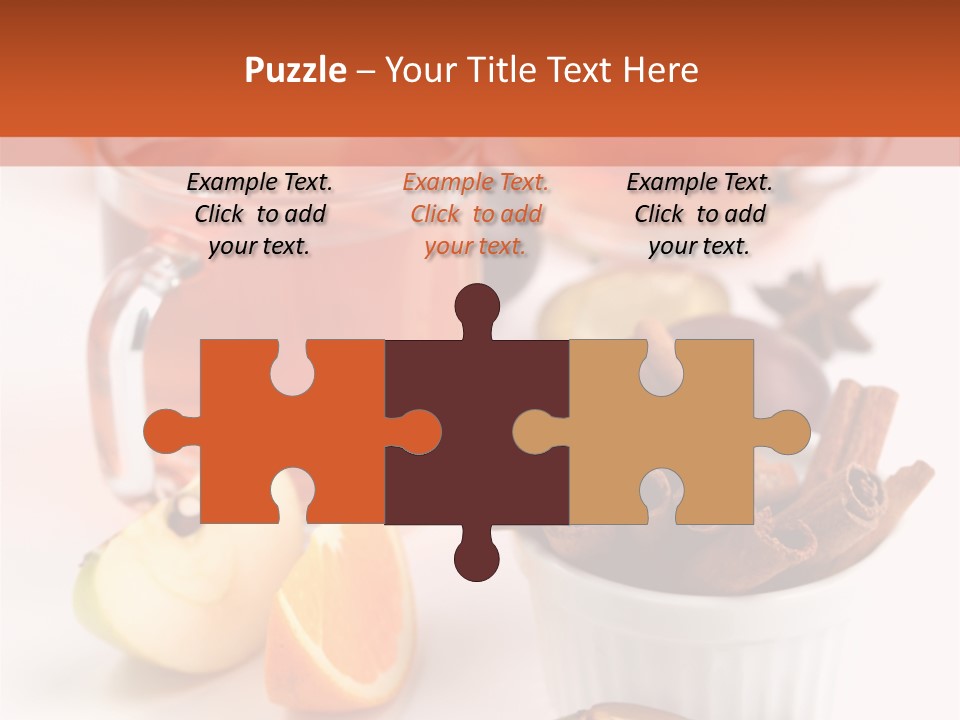 Plum Orange Tea PowerPoint Template