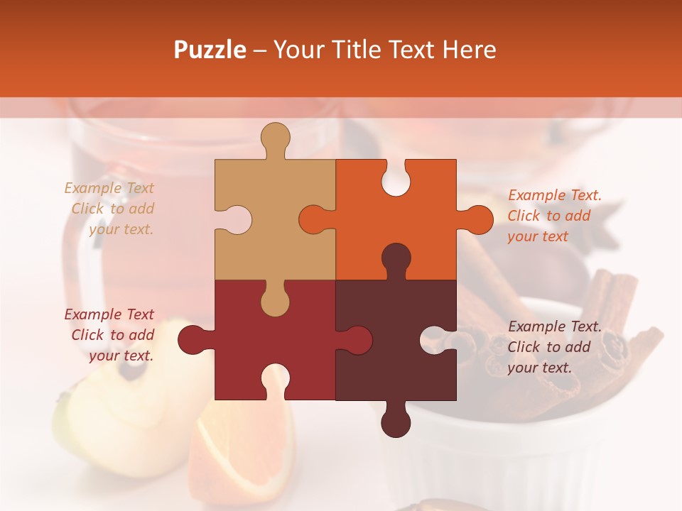 Plum Orange Tea PowerPoint Template