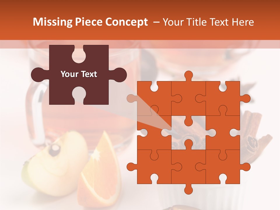 Plum Orange Tea PowerPoint Template