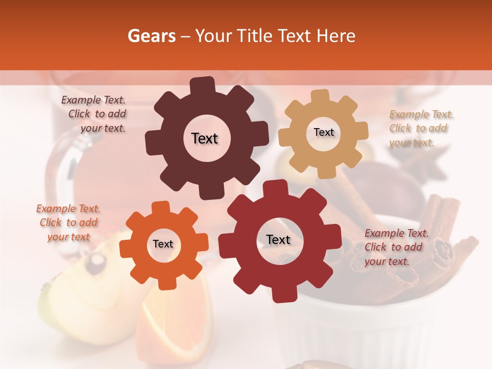 Plum Orange Tea PowerPoint Template