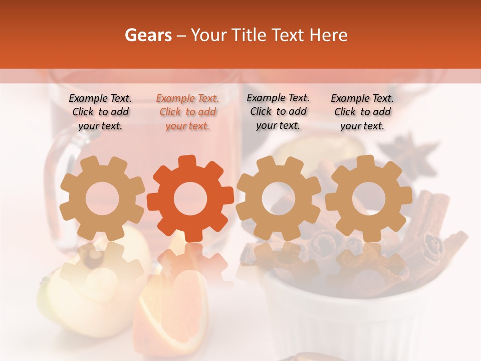Plum Orange Tea PowerPoint Template
