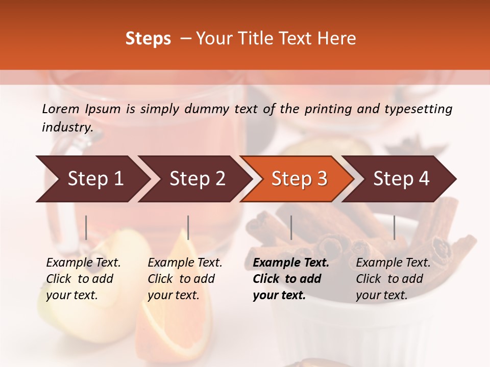 Plum Orange Tea PowerPoint Template
