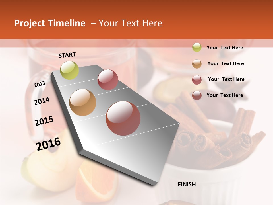 Plum Orange Tea PowerPoint Template