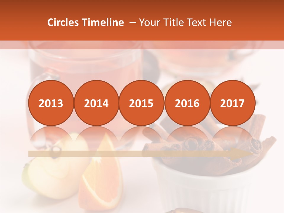 Plum Orange Tea PowerPoint Template
