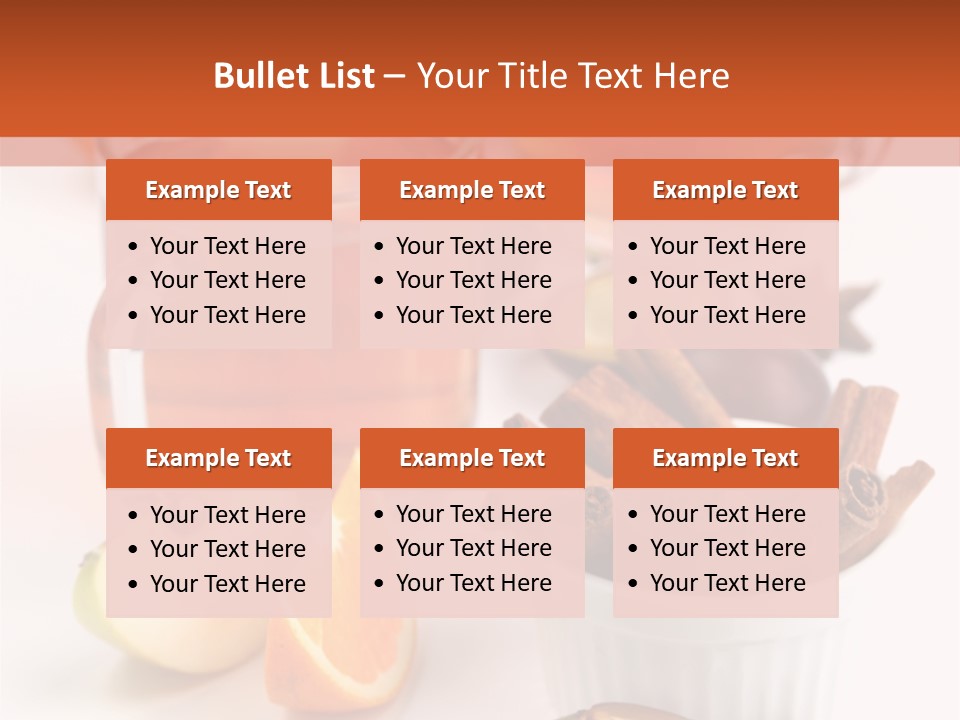 Plum Orange Tea PowerPoint Template