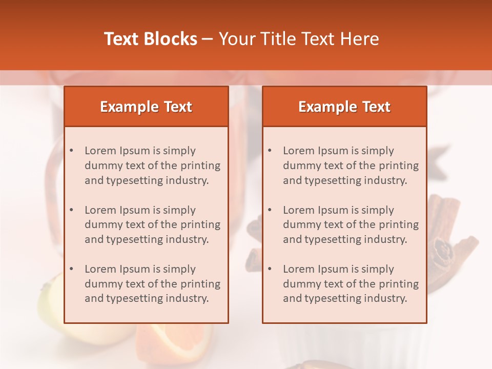 Plum Orange Tea PowerPoint Template