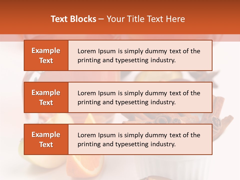 Plum Orange Tea PowerPoint Template