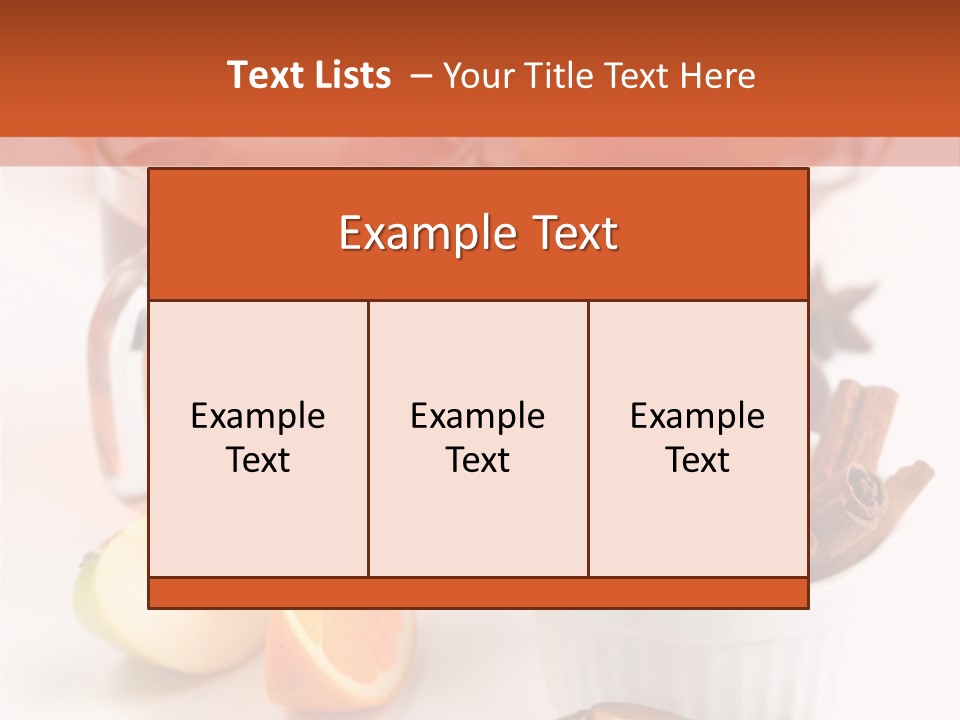 Plum Orange Tea PowerPoint Template