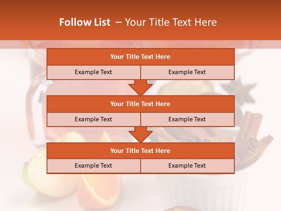 Plum Orange Tea PowerPoint Template