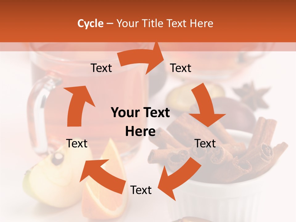 Plum Orange Tea PowerPoint Template
