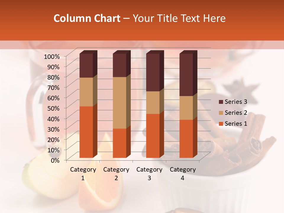 Plum Orange Tea PowerPoint Template
