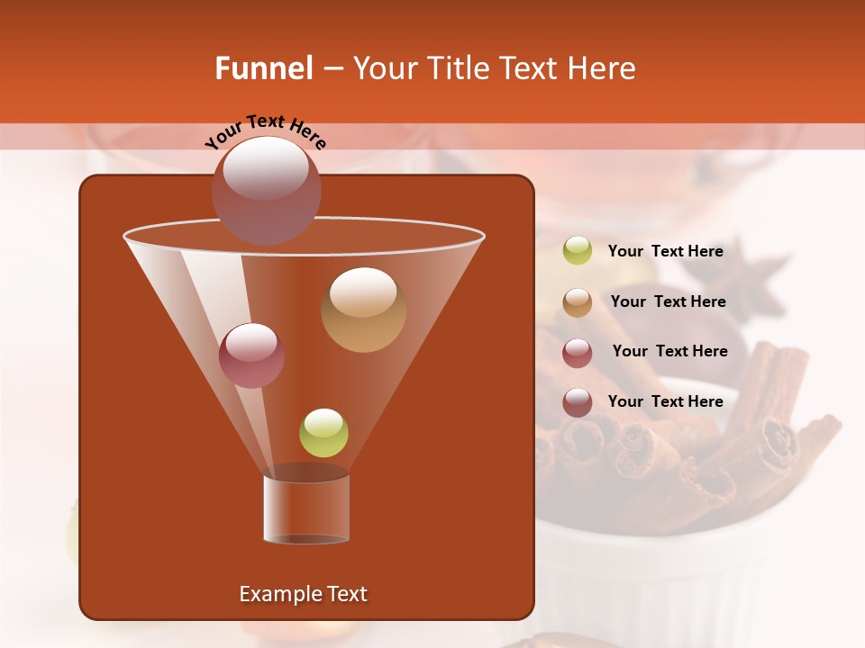 Plum Orange Tea PowerPoint Template