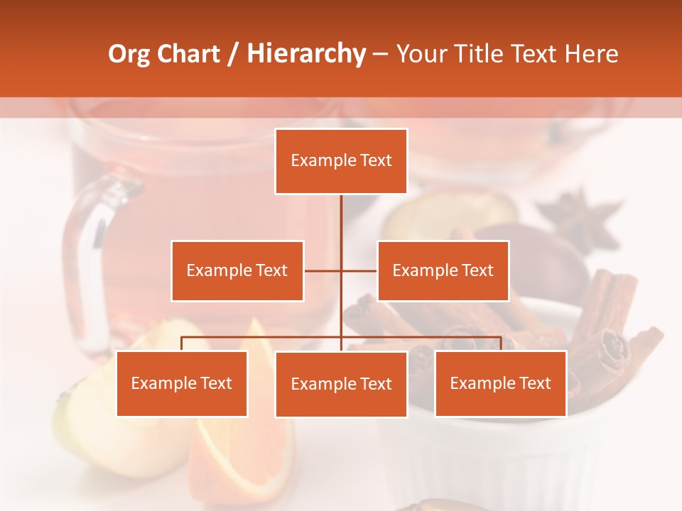 Plum Orange Tea PowerPoint Template