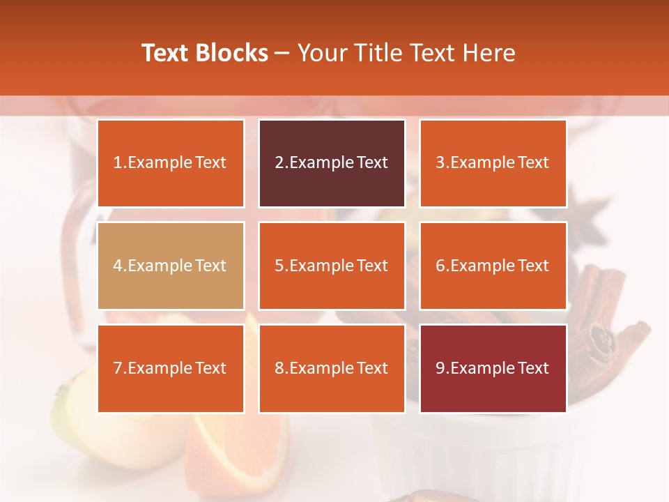 Plum Orange Tea PowerPoint Template