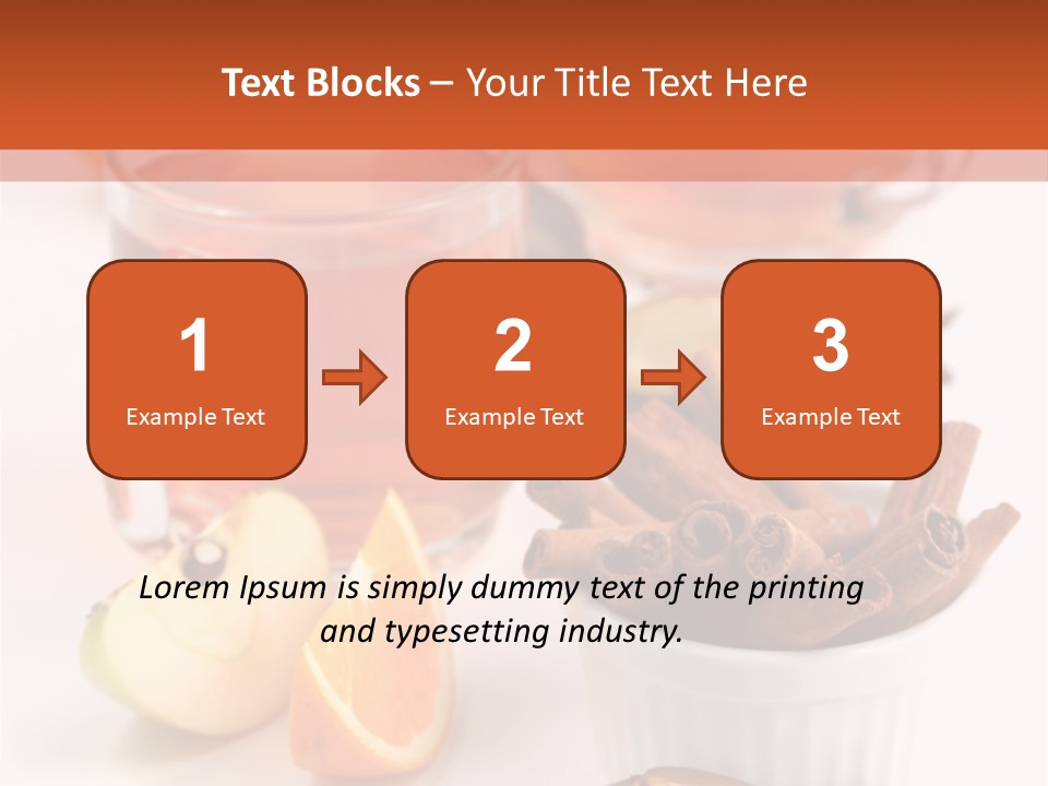 Plum Orange Tea PowerPoint Template