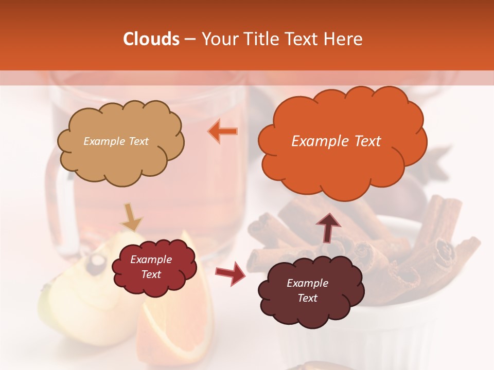 Plum Orange Tea PowerPoint Template