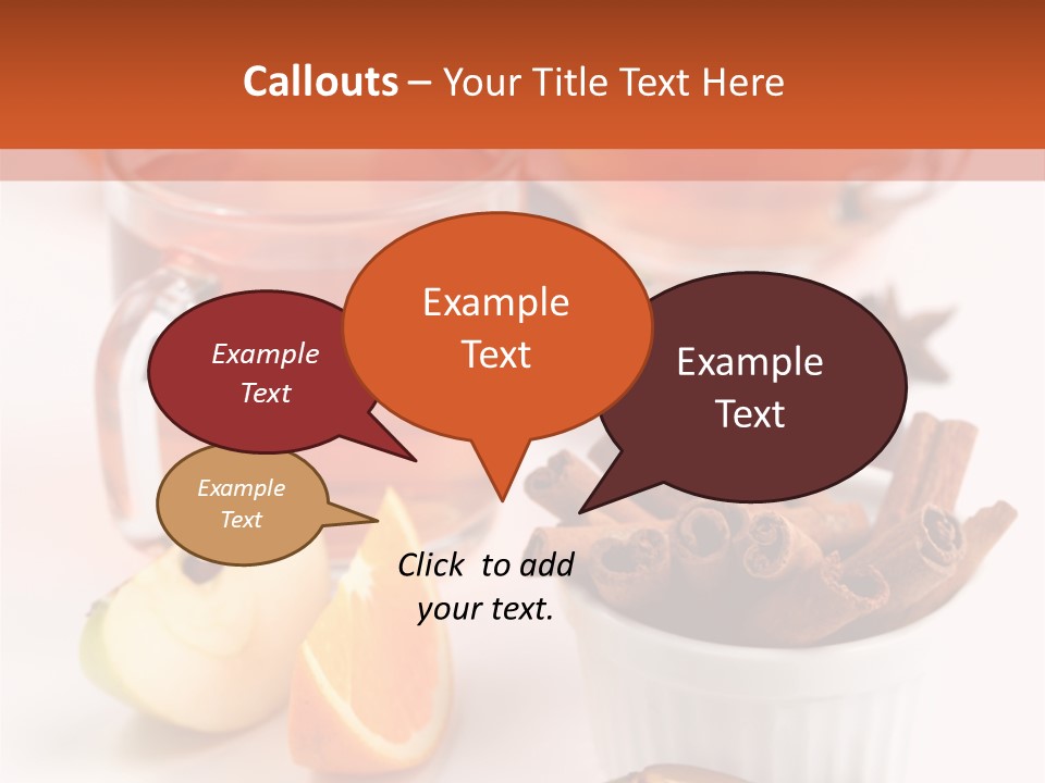 Plum Orange Tea PowerPoint Template