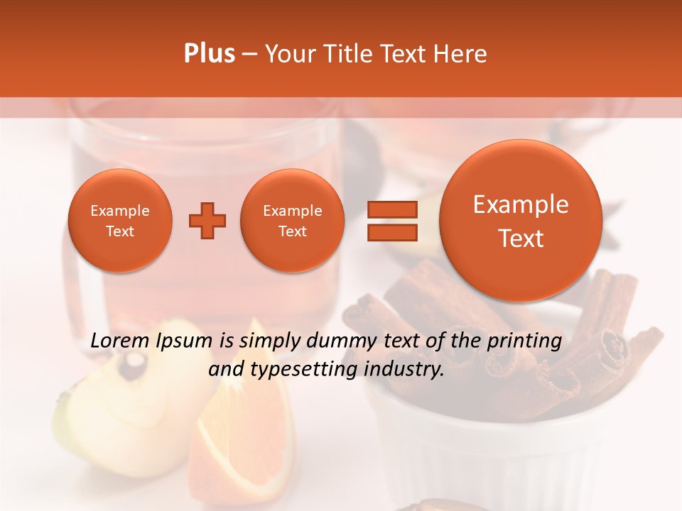 Plum Orange Tea PowerPoint Template