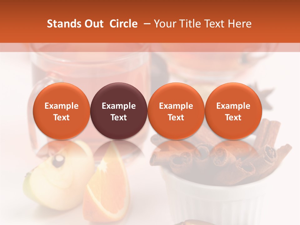 Plum Orange Tea PowerPoint Template