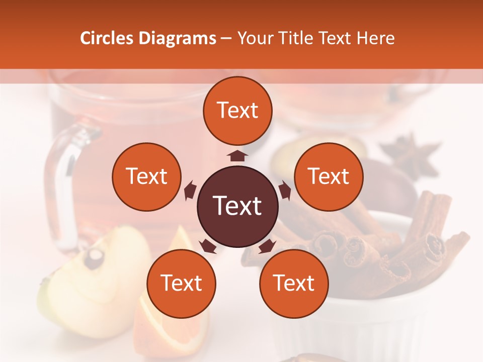 Plum Orange Tea PowerPoint Template