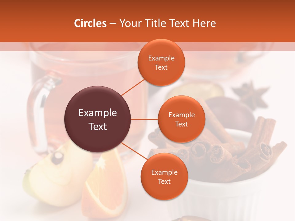 Plum Orange Tea PowerPoint Template