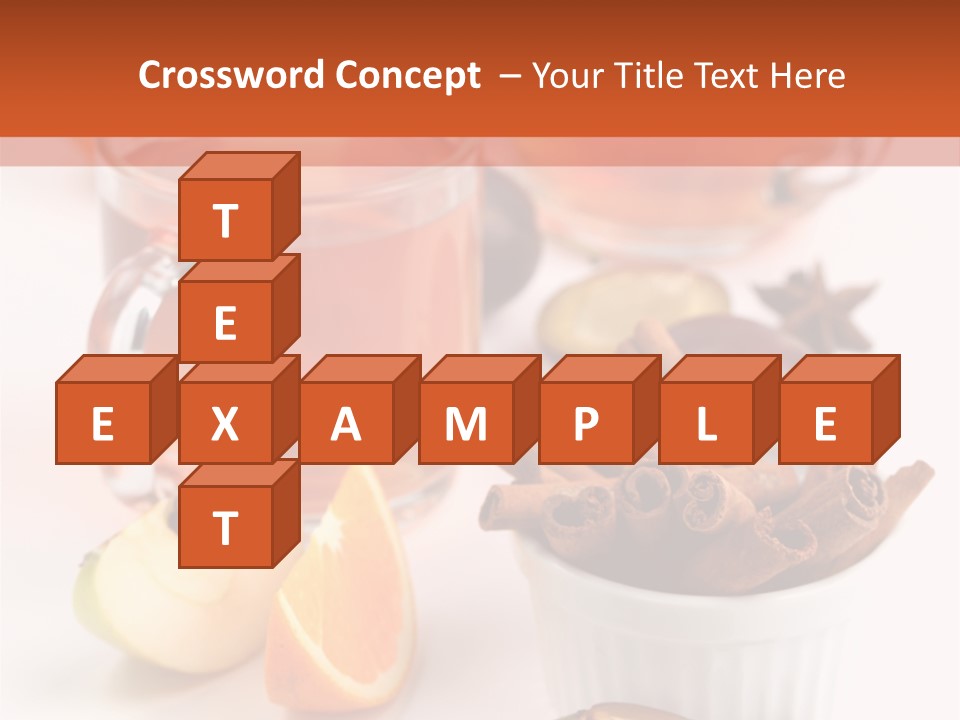 Plum Orange Tea PowerPoint Template