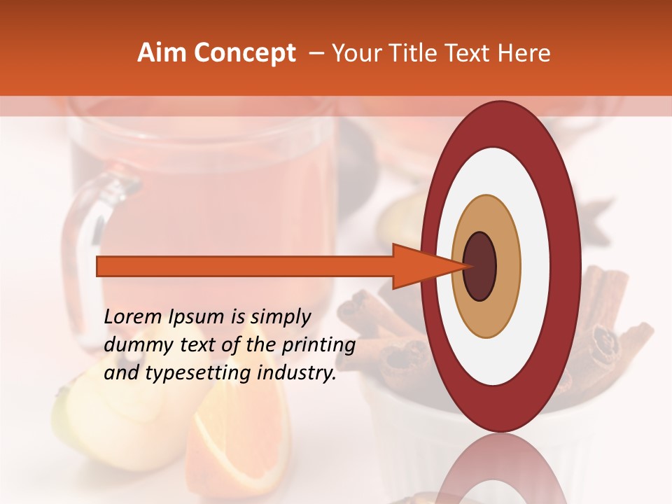 Plum Orange Tea PowerPoint Template