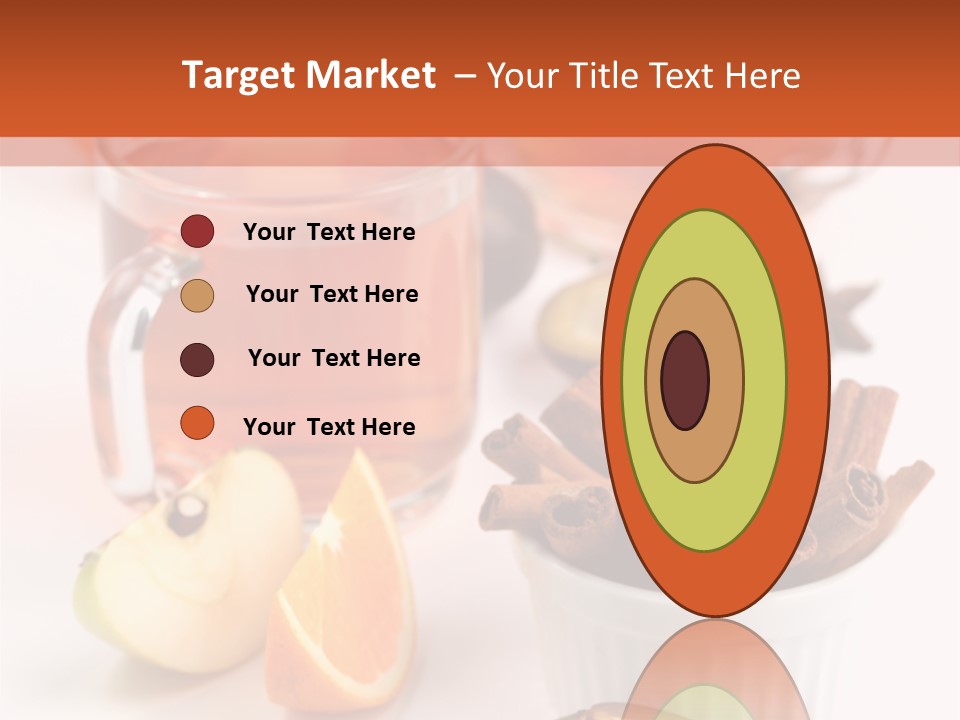 Plum Orange Tea PowerPoint Template