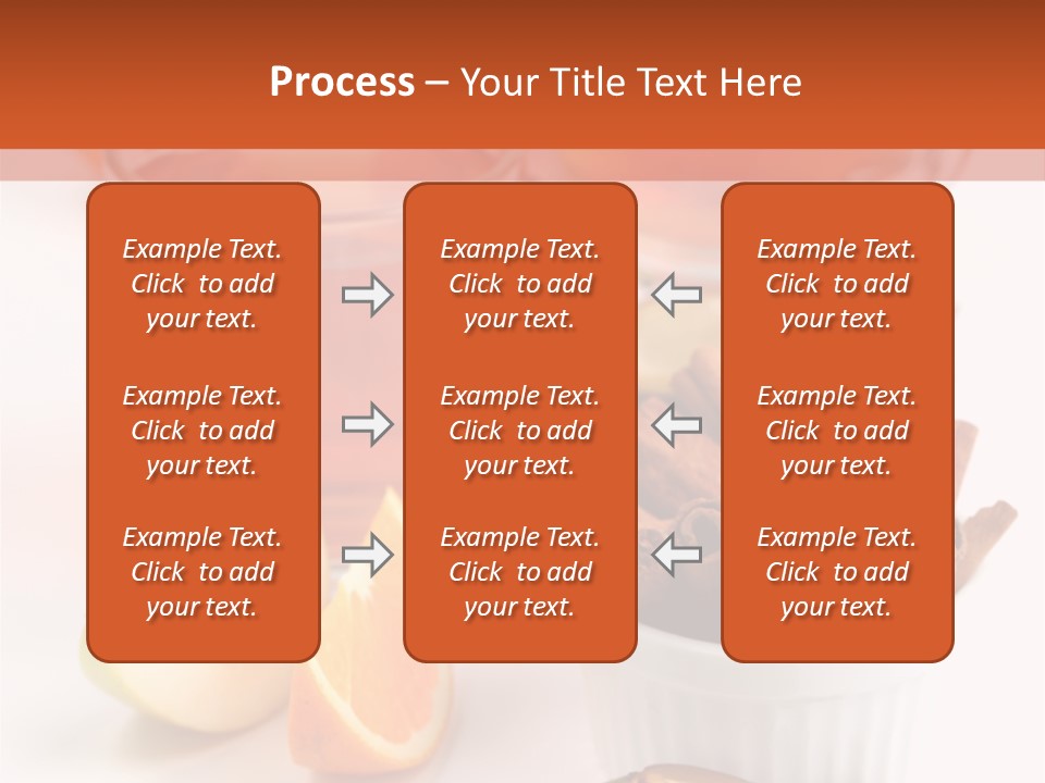 Plum Orange Tea PowerPoint Template